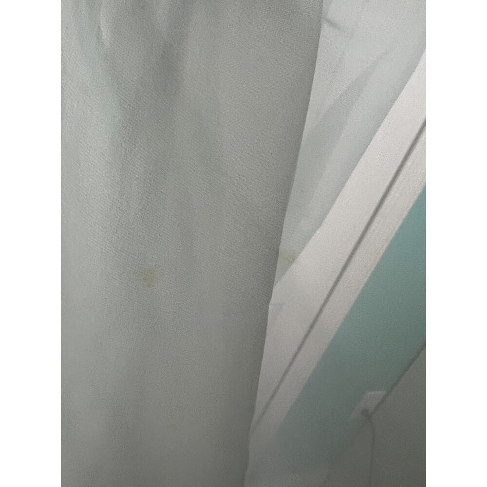 Vintage 70s Chiffon Beaded Maxi Dress Size‎ 4 Gray Green Ethereal - Picture 6 of 11